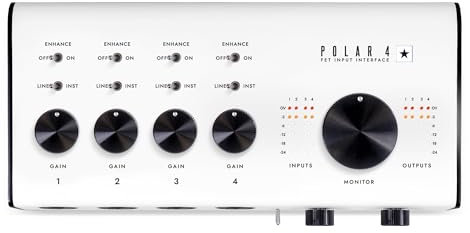 Blackstar Polar 4 Audio Interface Designed for Guitarist 4 in 4 out Inc: Free St James Software Suite & Albeton Live Lite & More