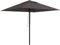 Outsunny 2M Garden Parasol Umbrella with Vent, Sun Shade Canopy with 4 Ribs, Piping Side, Umbrella for Garden Table, Balcony and Outdoor, Charcoal Grey
