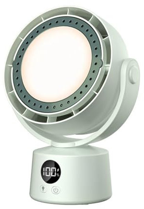 Osmond Smart Electric Fan Multifunctional Bladeless Air Circulator Wireless Air Cooler Quiet Ventilator with LED Light A