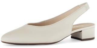 Gabor Damen Slingpumps, Frauen Absatzschuhe,Abendschuhe,Court Shoes,Slingback,knöchelriemchen,high Heels,Heels,Ausgehschuhe,Panna,38 EU / 5 UK