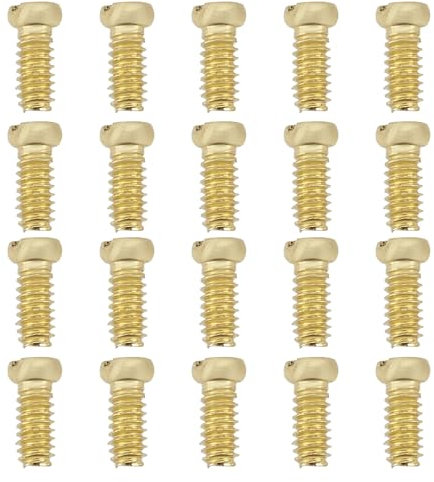 EMSea Lot de 100pcs Vis de Rechange pour Lunettes de Soleil 3mm Kit de Réparation de Charnières de Lunettes Compatible avec Ray-Ban Aviator RB3025 3025 Or