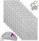 YSWOVUO 10 Stück 20x30cm Bastelfilz 2mm, Filzstoff zum Basteln, Polyester Steifer Filz für DIY Aufbewahrungstasche Filzunterlage Patchwork Nähen Basteln Handwerken Dekoration, Filz Grau