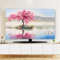 Hiseng 2025 Modern TV Protector Cover, Dust Cover for 32 to 80TV Dust-Proof TV/PC Display Protector Screen Cover Indoor Living Room Decoration (65inch,Oil painting)