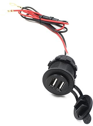 HOMSFOU Adaptador USB para Mechero De Coche Adaptador De Corriente USB Doble De De De Coche 12v Enchufe del De del Coche Black