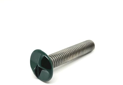 Zaunfachhandel24 10x Sicherheits-Zaunbauschraube M8 x 40mm in Standardfarben