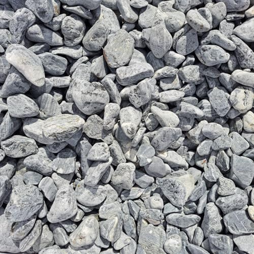 V-PREMIUM SOLUTION Dekosteine Grau 2-4 cm 2 kg - Kieselsteine Deko Garden für Teich und Gabionen - Kleine Steine für Blumentöpfe, Vasen, Terrarium und Aquarium - Schöne Gartendeko Natur