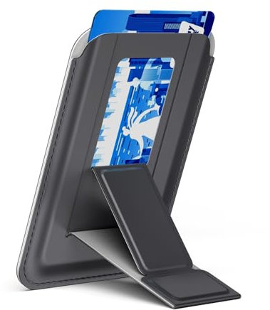 UGREEN Magnetisches Kartenhalter für MagSafe Wallet, für iPhone Wallet Ständer mit 3 Halterungswinkeln, MagSafe Kartenhalter Kompatibel mit iPhone 16/15/14/13/12 Serie (Schwarz)