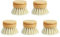 Eco-Friendly Dish Brush Replacement Heads - 5 Pieces Natural Sisal Hemp and Beech Wood Scrubbing Brushes 1