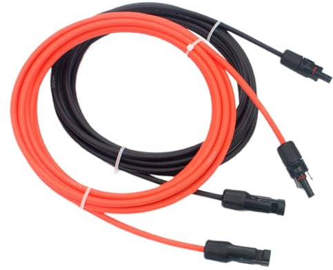 Solar-Verlängerungskabel, 1 m, Verlängerungskabel, 100 cm, stabiles Seil mit Schutzisolierung, Heavy-Duty Connection für Auto, Home, Wohnmobil, Photovoltaic Outdoor Systems XLPO