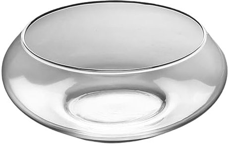 Glass Fish Bowl Vase, Hydroponics Flower Planter, Clear Shallow Fish Bowl Hydroponics Vase for Home Indoor Flower Bonsai Succulents Centerpieces Decor