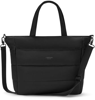 LARKSON Puffer Tasche Damen - Alma | Puffy Tote Bag mit Vielen Fächern - Shopping & Everyday Schultertasche - Shopper mit Reißverschluss - Wasserabweisend