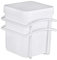 WENKO Universaldose Classic Plus - Kosmetikdose, Wattedose mit hochwertigem Rostschutz, Stahl, 10.5 x 12.5 x 13 cm, Weiß
