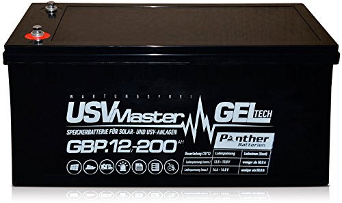 Panther Bleiakku GEL 12V 200Ah Batterie USV Gelakku Solar Versorger 180Ah 190Ah