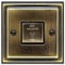 Brush Antique Brass Fan Isolator Switch 10amp Triple Pole BE311 KME