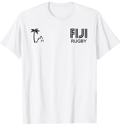 Mens Fiji Rugby T Shirt for Rugby Ball Players T-Shirt