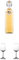 Prinz Alte Zwetschge 1,0 Liter Österreich + Nosing Gläser Kelchglas Bugatti mit Eichstrich 2cl und 4cl 1 Stück + Nosing Gläser Kelchglas Bugatti mit Eichstrich 2cl und 4cl 1 Stück