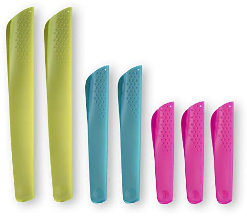 nosh Universal Knife Guard Blade Protector - 3 sizes - 7 Piece Set -Tutti Frutti