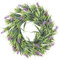 Ideen mit Herz Deko-Kranz, Design 12, innen: Ø 9,5cm, außen: Ø 25cm, mit violetten Blüten