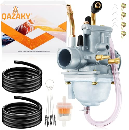 QAZAKY Carburetor Compatible with Polaris Predator Scrambler Sportsman 50 90 E-TON Eton Viper AXL50 RXL50 RXL70 TXL50 Beamer R2 2-Stroke Yamaha Jog 100 90cc 100cc 4DM Manual Cable Choke Style 19mm