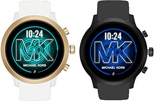 LvBu Armband Kompatibel Für Michael Kors MKGO, Sport Silikon Classic Ersatz Uhrenarmband Für Michael Kors Access MKGO Smartwatch (2 Pack-a)