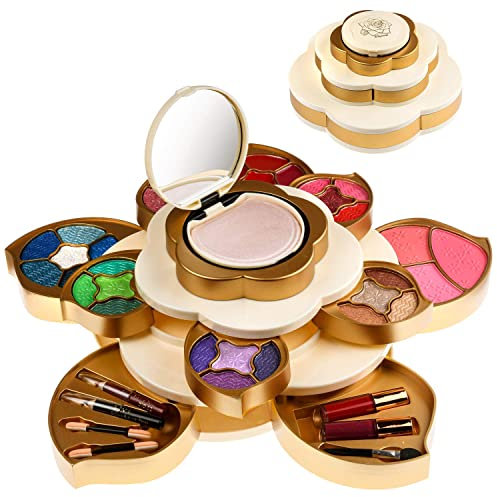 CoralBeau Luxurious Makeup Set for Women - Flower Shaped, Makeup Kit for Teen Girls - Adult Flower Makeup Kit