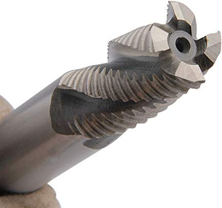 Pangocho JINchao-router bits 4-Flute Roughing Carbide Milling Cutter HSS End Mill Spiral Router Bit Diameter 6mm-20mm Straight Shank 1pc, Woodworking Tools Cutter (Cutting Edge Diameter : M18)