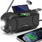 Radio di emergenza impermeabile portatile AM FM Digital Radio con torcia lampada da lettura manovella NOAA Meteo Radio con pannello solare 5000 mAh Caricabatteria per telefono cellulare Kit di