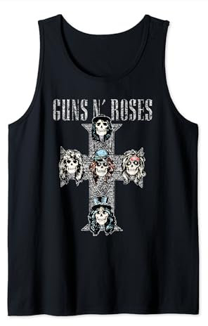 Guns N' Roses Official Vintage Cross Tank Top