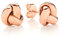 9ct Rose Gold Love Knot Stud Earrings