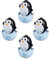 TOYANDONA 4stücke Cartoon Wackelspielzeug Lustige Pinguin-Tumbler Für Kleinkinder Leicht Und Tragbar Fördert Neugier Und Exploration Sicher Mit Glatten Kanten Bunte Farben Für
