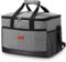 30L Cooler Bag, Insulated Cool Box Collapsible Waterproof with Hard Liner Suit for Shopping Picnic Camping Beach Hiking Cooler (Grey)
