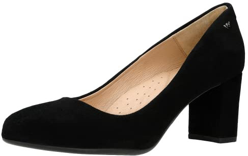 WOJAS - Damen Velours Pumps/Sommer Absatzschuhe/Elegant Leder Schuhe/Blockabsatz 35073-61, Größe 37