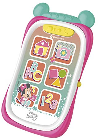 Clementoni - 17696 - Disney Baby Minnie Smartphone - Telefono Giocattolo Bambini 9 Mesi, Primo Smartphone, Gioco Elettronico Educativo (Versione in Italiano)