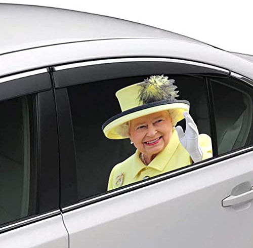 GIMOCOOL Autofenster Aufkleber 3D Glas Auto Fensteraufkleber Wasserdicht Personalisierte Queen Elizabeth, Papst Franziskus, Abnehmbare Fenster Glas Decals, Nonne, Ruth Bader Ginsburg