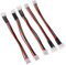 zalati Battery Balance Cable 5pcs Power Balance Charger Extension Wire with Male and Female Plug for RC 2S LiPo Battery - 10cm/ 3.9inch