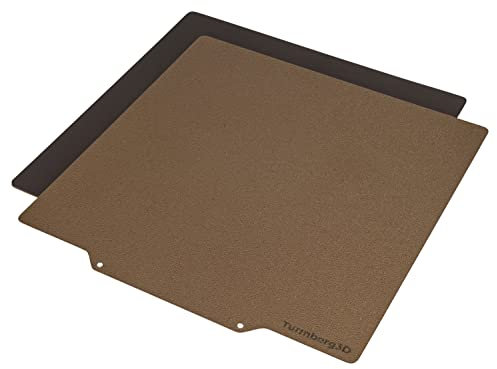 Turmberg3D - Raue PEI Druckbettoberfläche - Federstahlblech inkl Magnetbase für 3D Drucker (Variante B - 235x235mm)