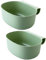Penelife 2X Cubo de Basura Colgante - Contenedor de Basura para desechos de Cocina - Cubo Basura Plegable para Recoger la Basura - Recoge Desperdicios Cocina Cubo Organico verde