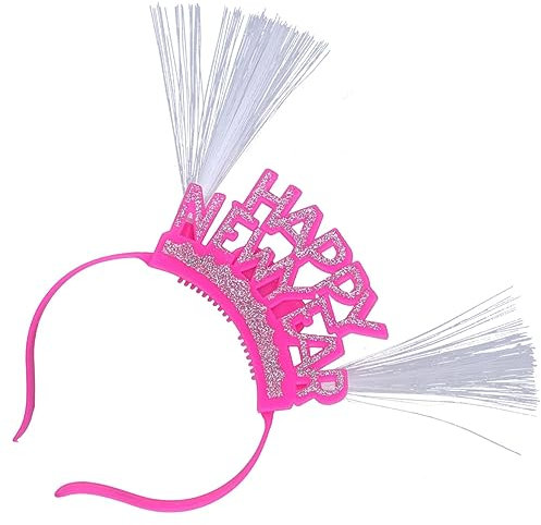 Toyvian Head Bopper-stirnband Led-haarschmuck Led-haarbänder Leuchtendes Haarband 2023 Partydekorationen Für Das Neue Jahr 2022 Partygeschenke Strumpffüller Krone Mädchen Geschenktasche