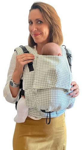 Amarsupiel - Babytrage Ergonomisch Neugeborene - Bequem und Einfach Anzupassen - Tragetuch für Neugeborene aus Baumwolle - Organisch & Atmungsaktiv - Kindertrage Rucksack (Mint)