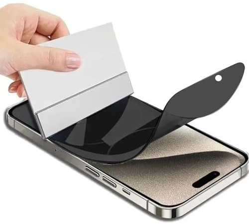 CUFEREDU 2pcs Privacy Hydrogel Folie für iPhone 15 Pro Max 6.7“ 2023 Flexibel Anti-Peeping Bildschirmschutz HD TPU Film Explosionsgeschütztes nicht gehärtetes Glas