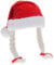 Weihnachtsmütze Nikolausmütze Santamütze mit Plüsch-Fellrand - Unisex für Erwachsene, Kuschelweich, Ideal für Weihnachtsfeier, 100% Polyester, One Size (Rot mit weißen Zöpfen)