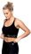 Selente fit for Fun Aurora Sport-BH/Sport-Top/Bustier Leichter Halt ohne Bügel, ungepolstert Spitze Schwarz, Gr. XL
