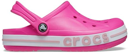 Crocs Unisexe Enfant Bayaband Clog T Sabots, Electric Pink/Petal Pink, 20/21 EU