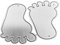 Kunst-Stanzformen, Fußabdruck-Form, Schablonen, Prägeschablonen, Werkzeuge für Kartenherstellung, Scrapbooking, Alben, handgefertigtes Papier, Stoff, Basteln, Metall-Stanzformen für Kartenherstellung,