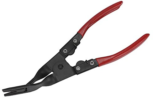 Pinza per Rimozione Auto, Acciaio Legato, PVC, Rivetti in Plastica Automobilistica, Smontare il Kit di Riparazione, Rosso Nero, Antiscivolo, Comodo, Durevole, Pratico Strumento