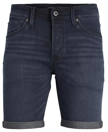 JACK & JONES Male Chino Shorts Regular Fit Chino Shorts, Blue Denim, XL