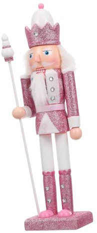 COLLBATH 1 Pc Schiaccianoci Decorazioni Per Presepe Per Bambini Natale Chic Ornamenti Per Bambole Di Natale Ornamento Per Bambola a Dondolo Con Drago Statua Femmina Auto Gonks Rosa Di Legno