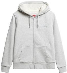 Superdry Damen Borg-gefütterter Hoodie mit Reißverschluss