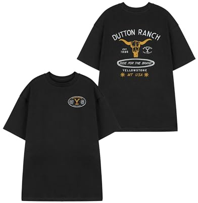Y Yellowstone Mens Short Sleeve T-Shirt Options Graphic Tee | Vintage Western Style Top | Retro Yellowstone Apparel | Cowboy Shirt for Men