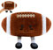 QNUOXEP Plüsch Rugby Spielzeug, 3D Plüsch Fußball Kissen, Rugby Plüschtier Spielzeug, Fußball Kissen Weich Flauschig,Cartoon Plush Doll,Plüsch Spielzeug-16cm